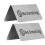Tischschild DS Edelstahl Silber 239,00 g 3