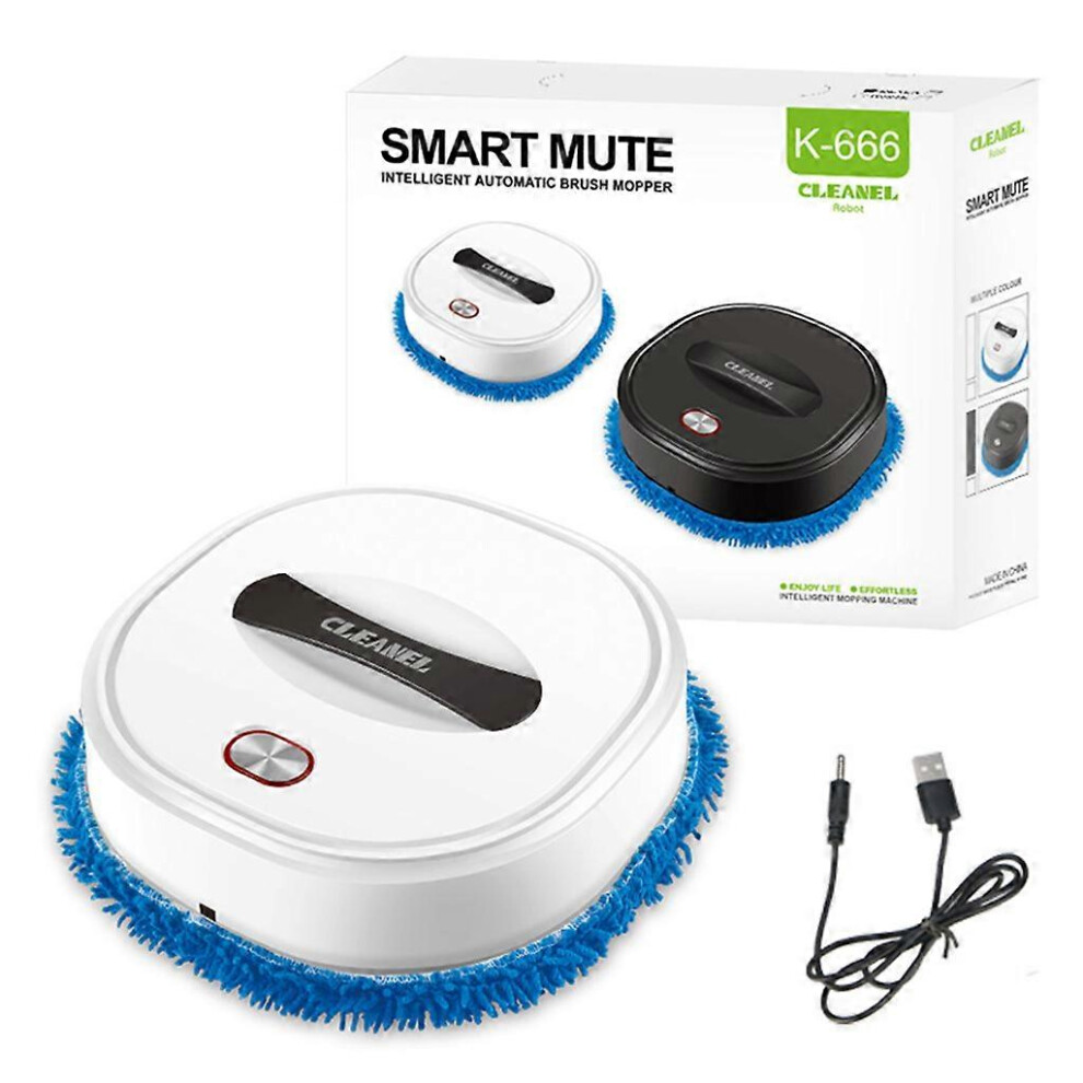 (Elegant Black, One Size) 1500Mah Sweeping Robot Automatic Sweeping Robot Automatic Recognize Obstacle Ultra-Quiet Dust Cleaning Robot Classic White 7683012642692
