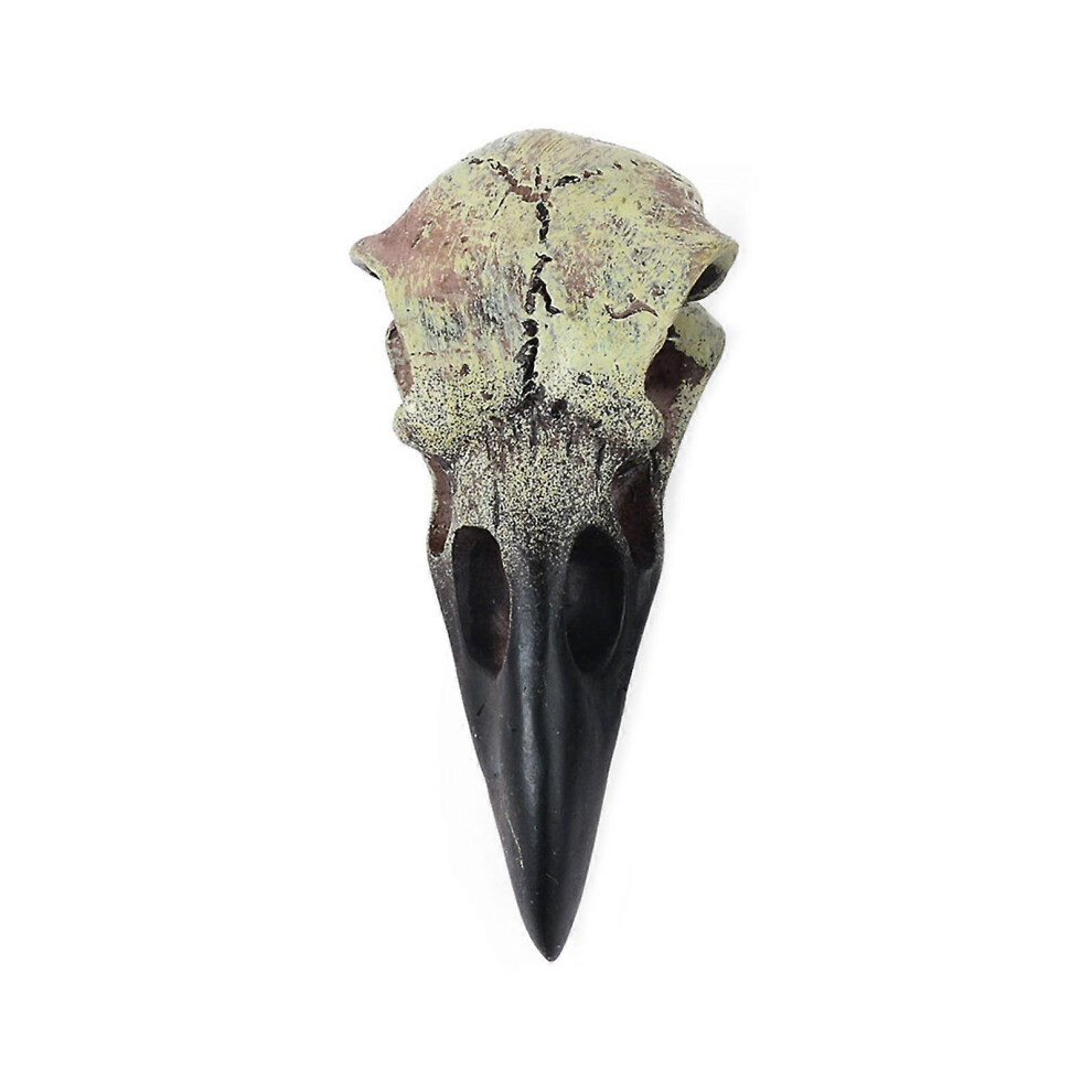 (L, One Size) Crow Skull Necklace For Adult Halloween Goths Jewelry Resin Ravenskull Pendant Party Decorations Novelty Jewelry Gift S 7683012637681