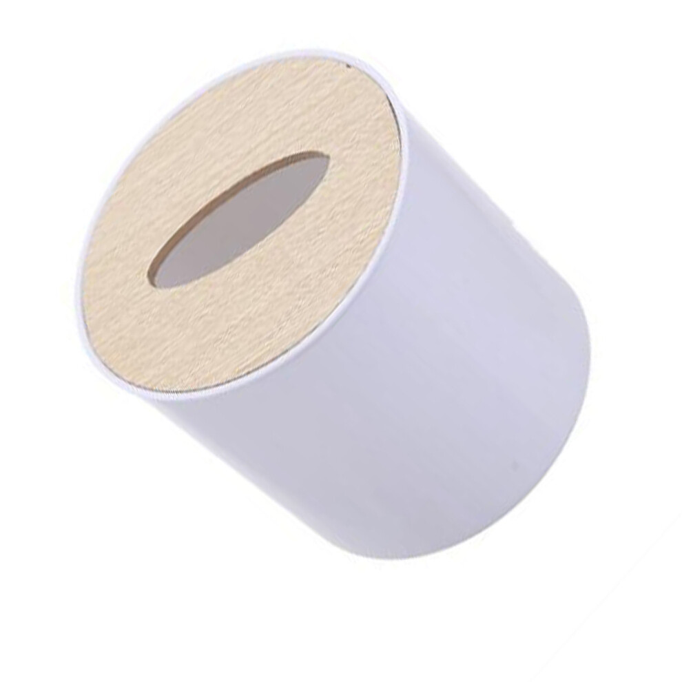Roll Tissue Box Holder Wooden Large Capacity Simple Paper Towel Box for Bedroom Office-image-OPC-PHQDSHR-NEW