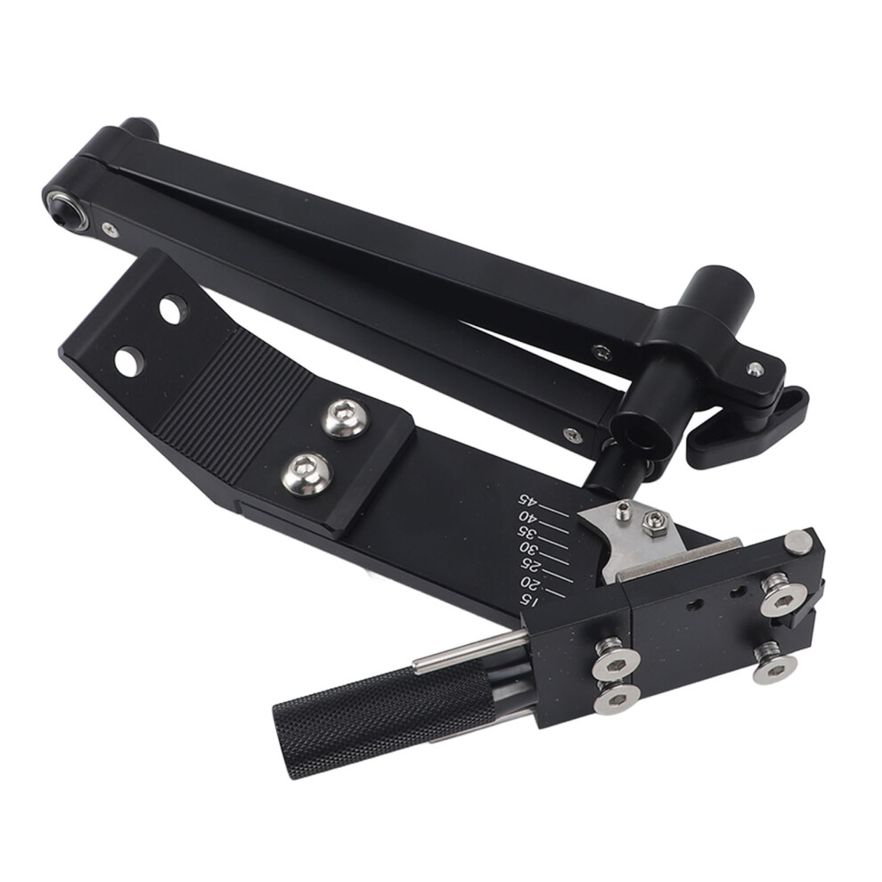 Lawn Mower Blade Sharpener 15 to 45 Degree Adjustable Comfortable Handle for Lawn Mower Blade Black