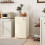 Homcom HOMCOM 91L Freestanding Under Counter Fridge Beige 1