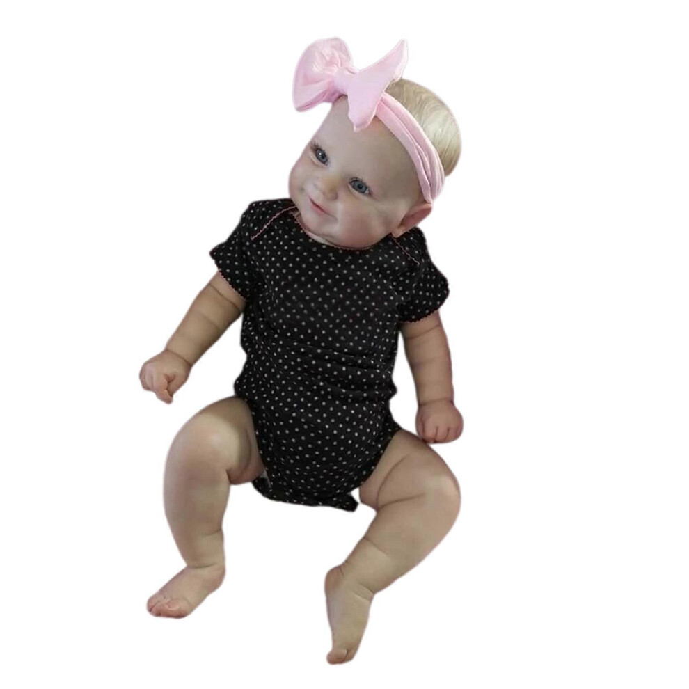 (50Cm, Blue Eyes) 19.69/23.62In Newborn Baby Completed For Doll Toy Rosy Cheeks Reborn Girl Accessories Baby Room Decoration Eco-Friendly 7683012662775