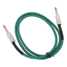 Grünes 10 m Gitarrenkabel, 6 mm, 1/4 Zoll / 32,8 Fuß