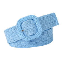Gewebter elastischer Gürtel 95cm x 4cm Himmelblau eine Größe