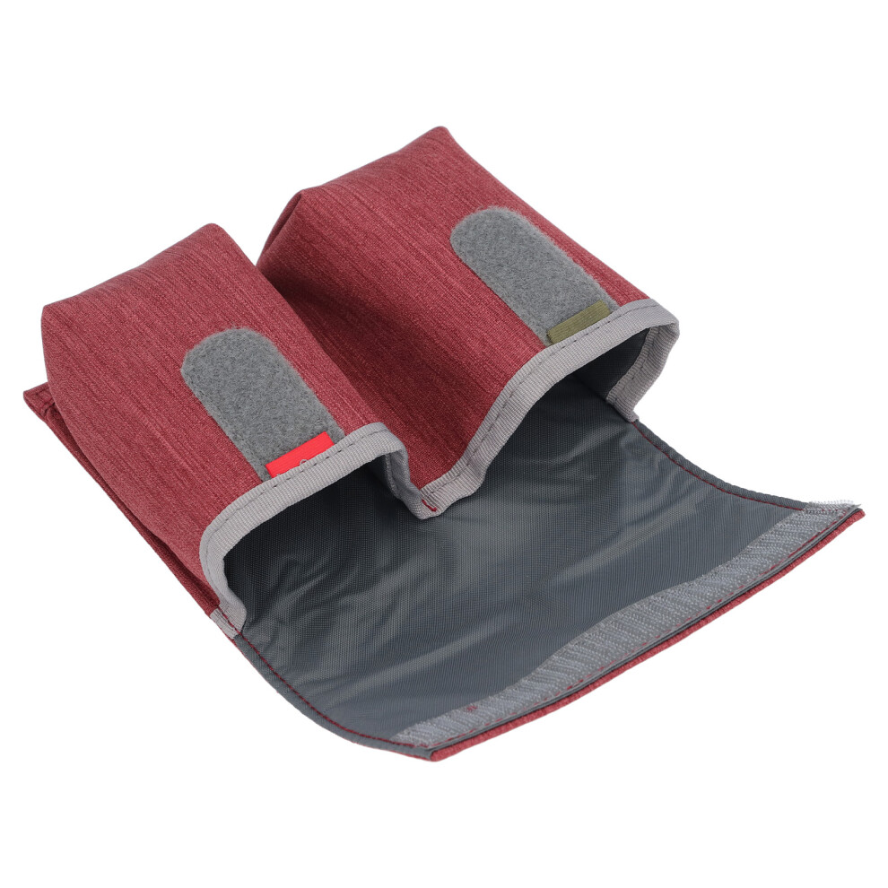 Drone Battery Bag 2 Pockets Portable Camera Battery Case Protective Cover For Outdoor Brick Red 9411313949701