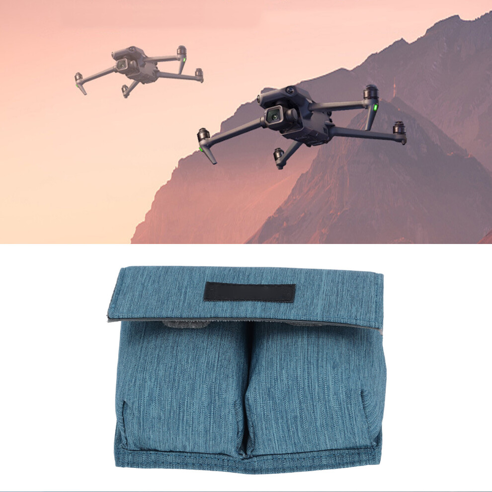 Drone Battery Bag 2 Pockets Portable Camera Battery Case Protective Cover For Outdoor Blue 7661313949696