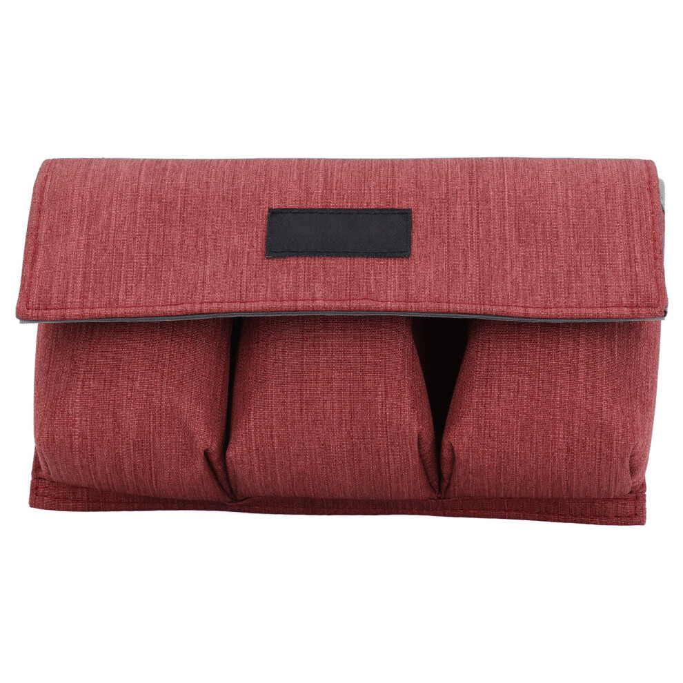 Drone Battery Bag Portable Anti Splash Camera Battery Safe Pouch With Hook And Loop For Mavic 2 Mini4pro Mini3 Brick Red 8421313949664