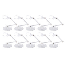 10 Stück transparente Puppenständer für 15-cm Actionfiguren, Kunststoff