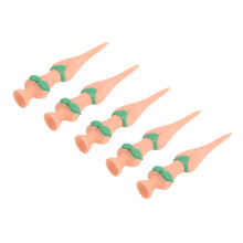5 Stück Kunststoff-Golftees mit Antirutsch-Funktion für Grüns