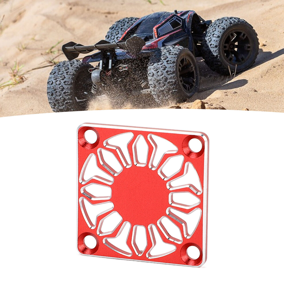 RC Cooling Fan Cover Universal Aluminum Alloy Fan Protective Cover for ESC Motor Heatsink 30x30mm Red