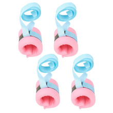 4pcs Patient Bed Restraints Professional Thickened Soft Comfortable Breathable Adjustable Restraints Belts for Wrists Ankles Pink