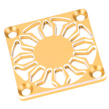 RC-Lüfterabdeckung Aluminium 30  30 mm Gold