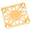 RC-Lüfterabdeckung Aluminium 30  30 mm Gold 1