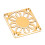 RC-Lüfterabdeckung Aluminium 30  30 mm Gold 16