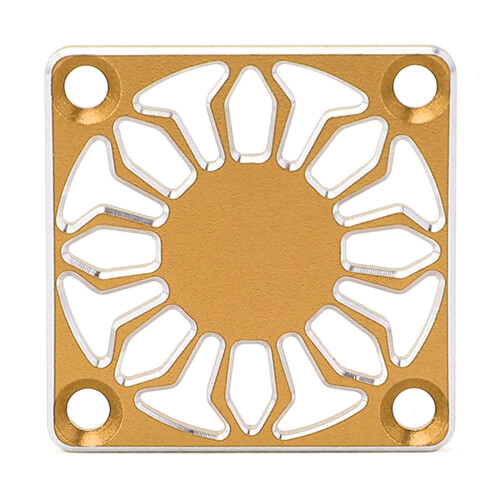RC-Lüfterabdeckung Aluminium 30  30 mm Gold 2