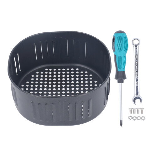 Frittierkorb 5,5 l 22,5  24,7  11,5 cm Schwarz 2