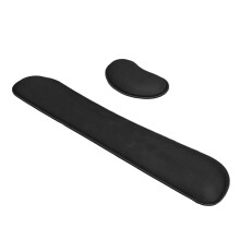 Tastatur-Maus-Handgelenkstütze aus Memory-Schaum schwarz