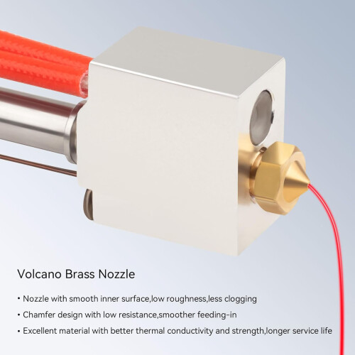 Kobra 2 Hot-End-Kit 0.4mm Messingdüse 24V 60W 2