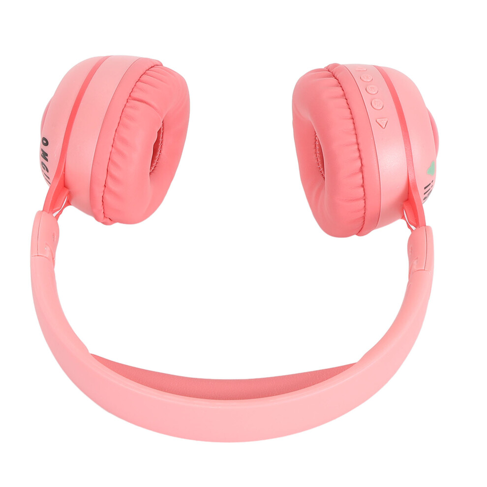Kids Bluetooth Headphones With Rgb Lights 15H Playtime Hifi Stereo Wireless And Wired Kids Headset With Detachable Mic Pink 5051313962436