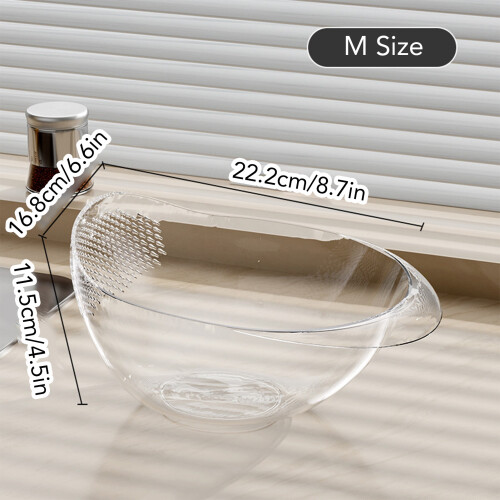 Transparente Reis-Sieb-Schüssel M - Kunststoff, 250 g 1