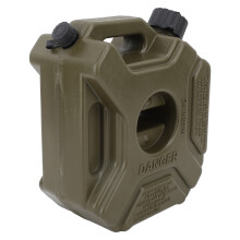 3L 0.75 Gallons Gas Can Fuel Oil Petrol Storage Cans Green Emergency Backup Tank for Most Car Motorcycle UTV ATV Off Road Vehicle with Brac