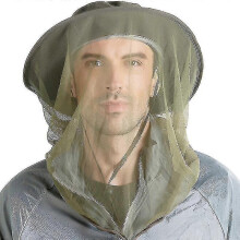 (Army Green) Mosquito Midge Head Net Hat Mesh Face Protection Cover Insect Bee,women Men,outdoor Jungle Fishing