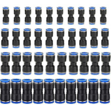 40pcs Pneumatic Straight Fittings, Air Push Quick Connect Straight Push Fittings, Hose Fittings Plastic Air Fittings, Od 6/8/10/12mm