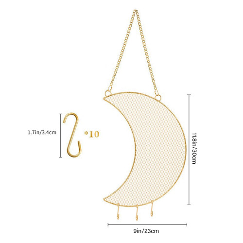 Hängender Schmuckhalter: Wandmontiertes Mesh-Regal 1