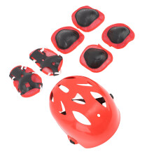 Kinderfahrradhelm-Set mit Knie-, Ellbogen- und Handpolstern, Kunststoff