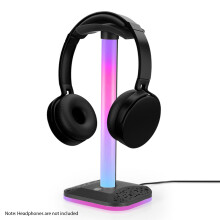RGB-Licht-Kopfhörerständer für den Schreibtisch, 10 Beleuchtungsmodi, USB-betrieben