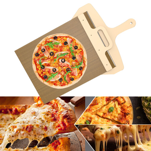12-Zoll-Pizzaschieber mit Griff, braun 2
