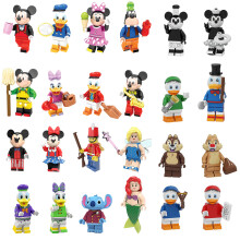 (24PCS Disney Mickey and Donald Duck) 24PCS Mickey and Donald Duck Minifigures Kids Toys Fit Lego