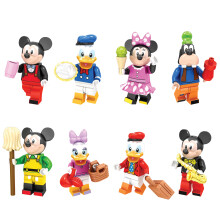 (8PCS Disney - A) 24PCS Mickey and Donald Duck Minifigures Kids Toys Fit Lego