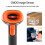 Handheld 1D/2D/QR Barcode Scanner 2.4G Wireless USB Wired Bar Reader Manual / Continuous Scanning CMOS Image Sensor Support Paper /Screen P 8