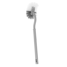 Toilettenbürste mit langem Griff, gebogener Bürstenkopf, 95 g, 8 x 39 cm
