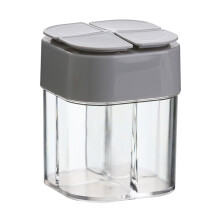 4-Fach-Gewürzdose, grau, staubdicht, 40 g