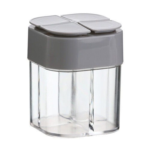 4-Fach-Gewürzdose, grau, staubdicht, 40 g