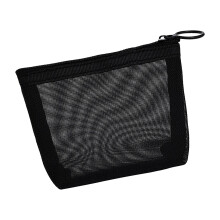 Schminktasche aus Netzgewebe, großes Fassungsvermögen, 12 cm Länge x 9 cm Höhe