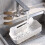 Wall Storage Basket Space Saving Rectangular Plastic Wall Mounted Basket Organizer for Bathroom Balcony 8