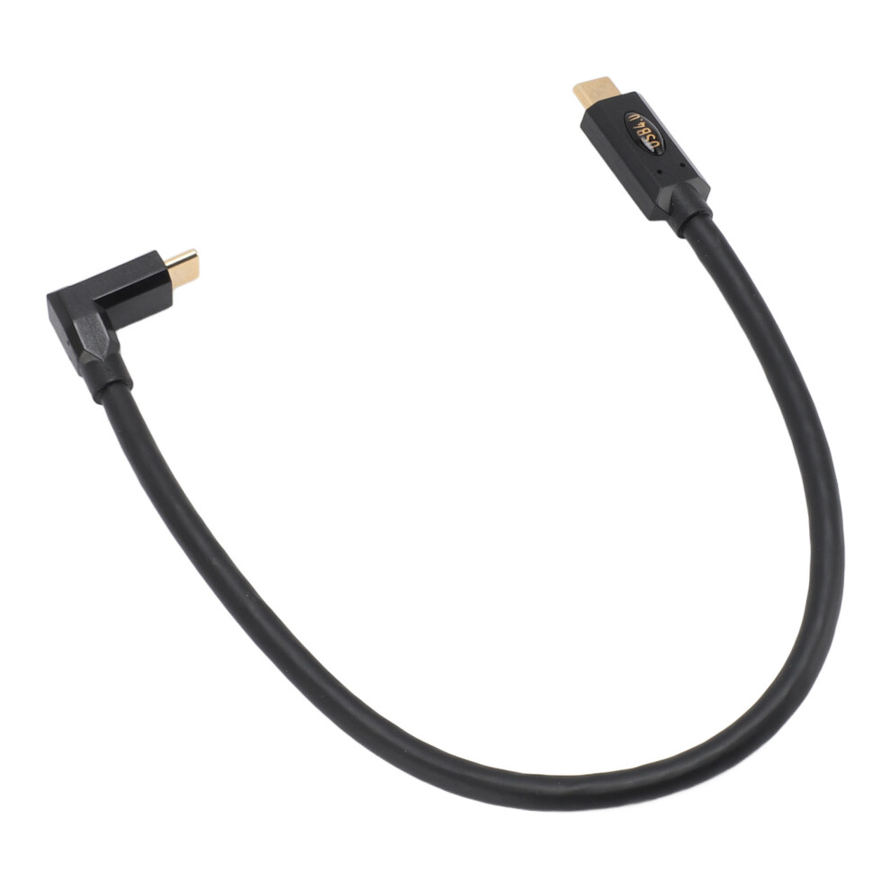 USB 4.0 Type C Cable for Thunderbolt 240W 48V 5A Supports 8K UHD Video 40Gbps Data Transfer Video Display Cable Right Angle