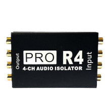 RCA Audio Isolator 4CH Audio Noise Reducer Current Ground Loop Audio Isolator for Car Audio Modification