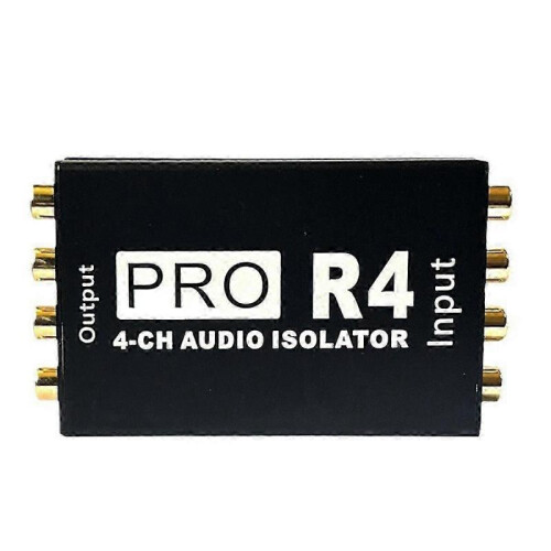 RCA Audio Isolator 4CH Audio Noise Reducer Current Ground Loop Audio Isolator for Car Audio Modification