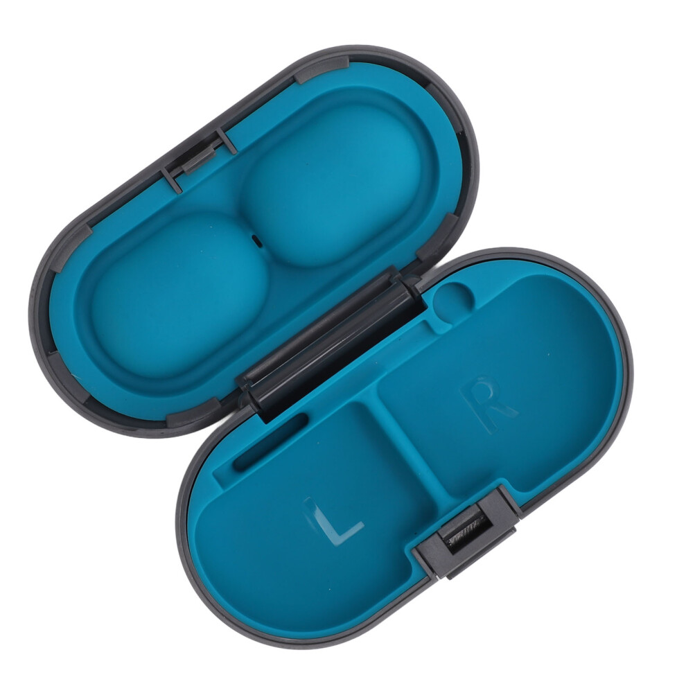 Grey Sound Aid Case Multipurpose Drop Resistance Compact Compartment Design Sound Aid Protective Box For Storing Sound Aids