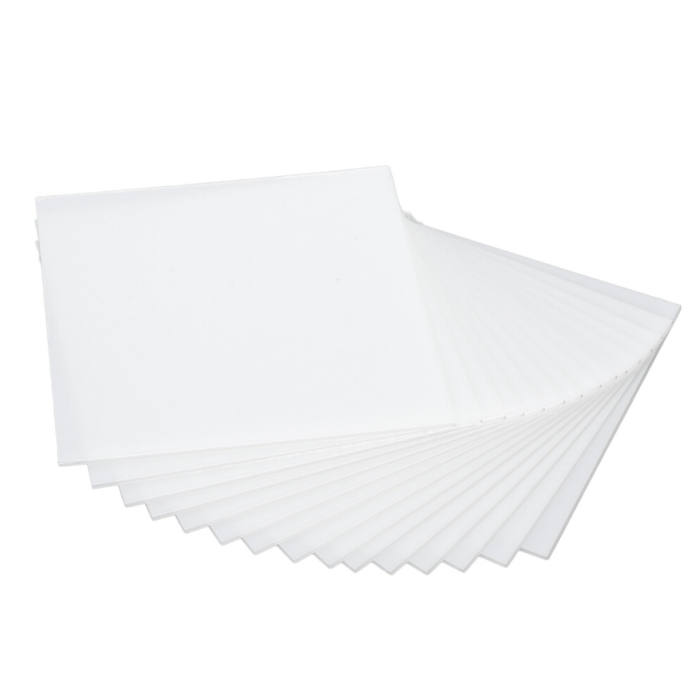 1mm 20PCS Vacuum Forming Splint Sheets Prevent Bubbles Professional Thermoforming Material Hard Sheets for Modeling Projects Square