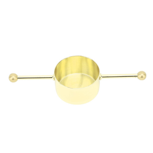 Doppelperle goldbeschichtet 30ml Jigger Edelstahl 2