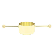 Doppelperle goldbeschichtet 30ml Jigger Edelstahl