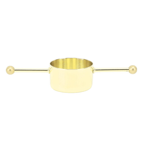 Doppelperle goldbeschichtet 30ml Jigger Edelstahl