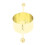 Doppelperle goldbeschichtet 30ml Jigger Edelstahl 16