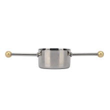 Jigger mit doppelter Perle 30ml schwarz plattiertes Barzubehör